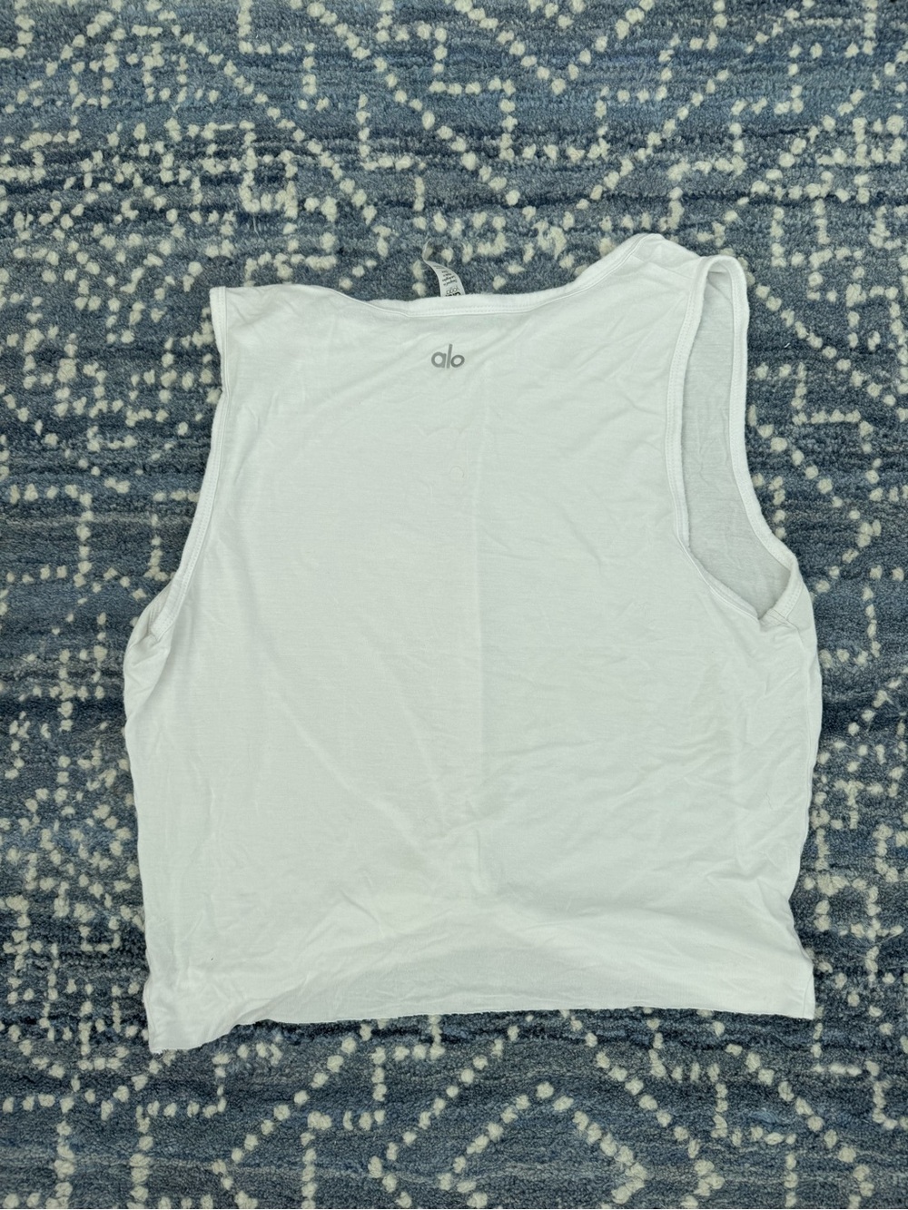 Alo Yoga White Twisted Tank Top - Picture 2 of 2